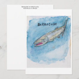Barracuda välkomstkort inbjudningar