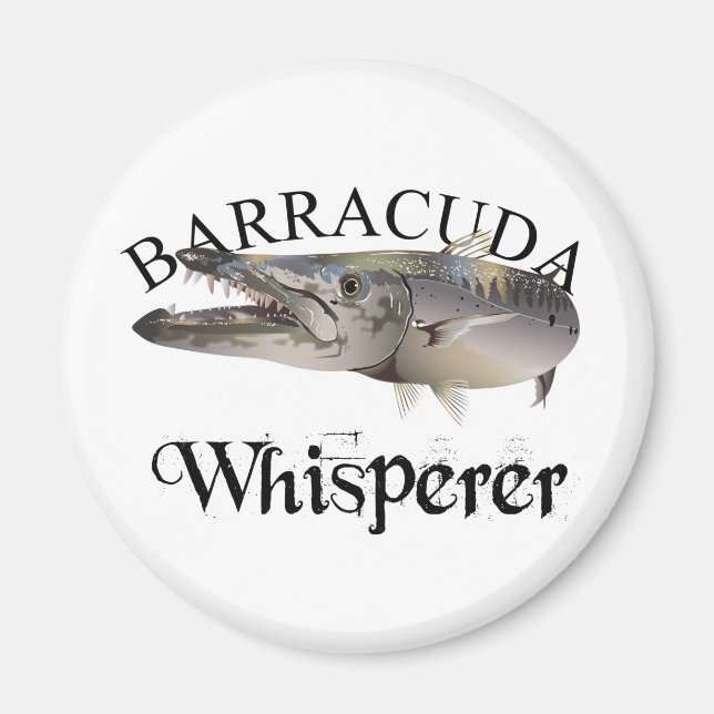 Barracuda Whisperer Light Färgad Magnet (Framsidan)