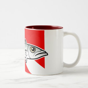 Barracudadykflagga Två-Tonad Mugg