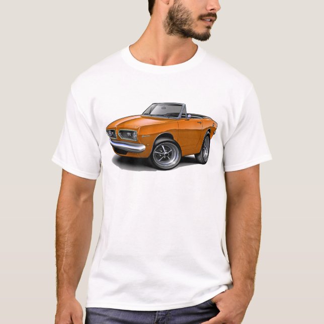 Barracudaorangecabriolet 1967-69 tee (Framsida)