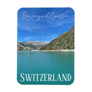 barrage d'Emosson, Schweiz, damm, berg Magnet