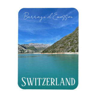 barrage d'Emosson, Schweiz, damm, berg Magnet