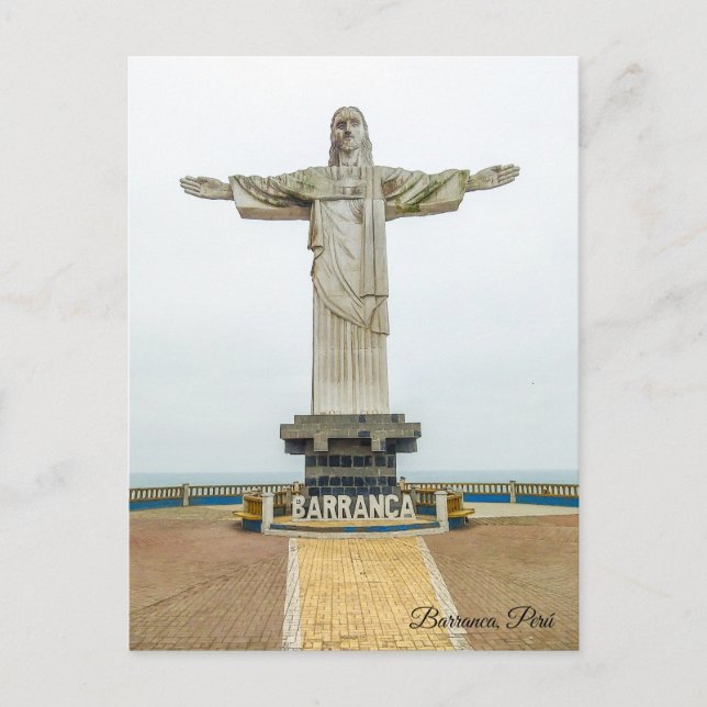Barranca, Perú, Christo Redentor Vykort (Framsida)