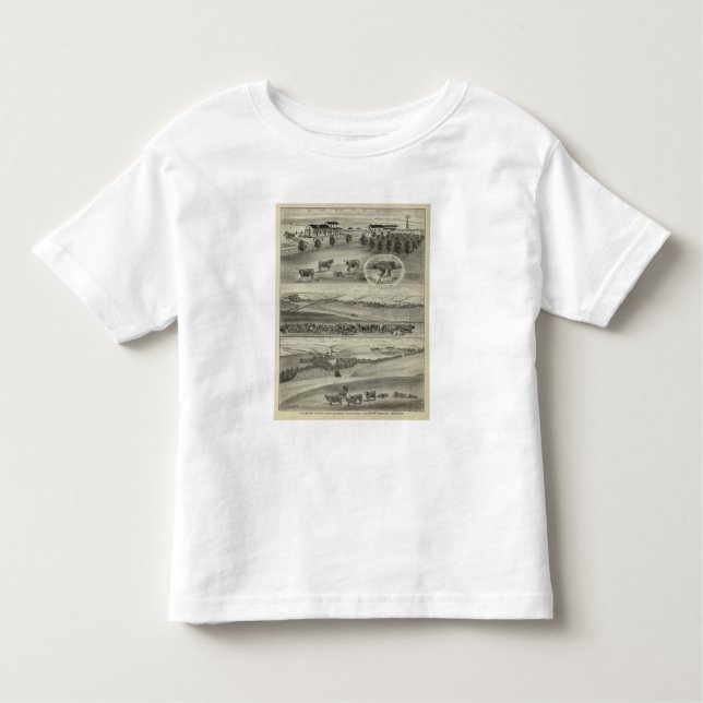 Bärranch, jakt och Morris län, Kansas T-shirt (Framsida)