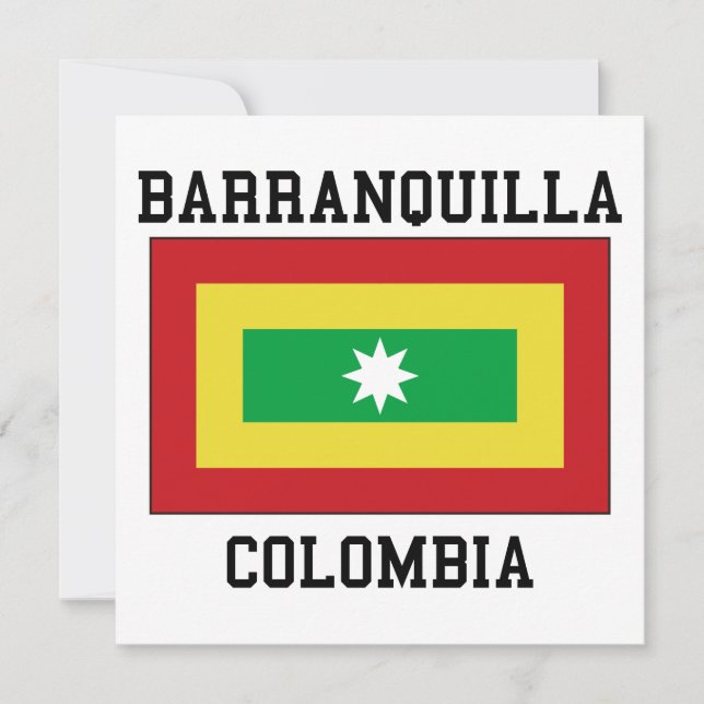 Barranquilla Colombia Inbjudningar (Framsida)