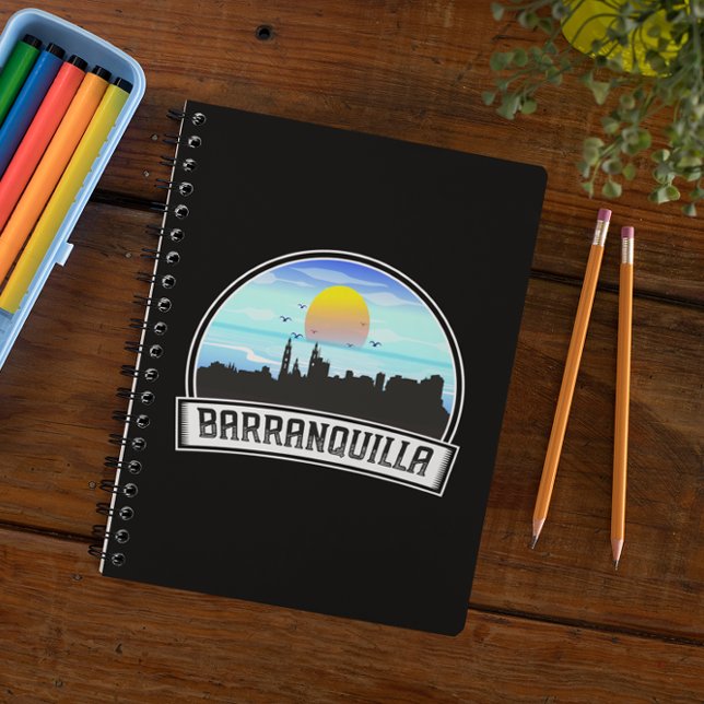 Barranquilla Colombia Skyline Panorama View Anteckningsbok (Barranquilla Colombia Skyline Panorama View Notebook)
