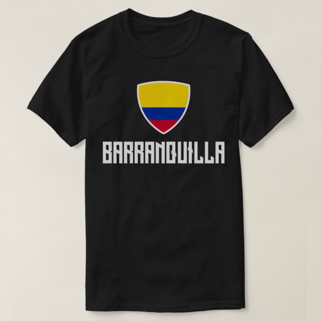 Barranquilla Colombian Flagga Roots Heritage Colom T Shirt (Design framsida)