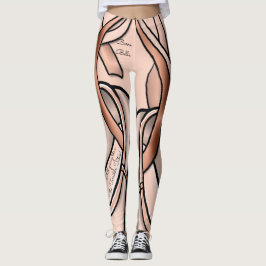 Barre Belle - Funny Ballet Theme - Personlig Leggings
