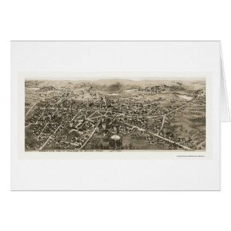Barre panorama- karta för MORSOR - 1870s Hälsningskort