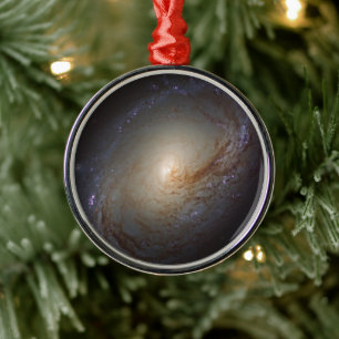Barred Lenticular Galaxy Ngc 3368 Julgransprydnad Metall