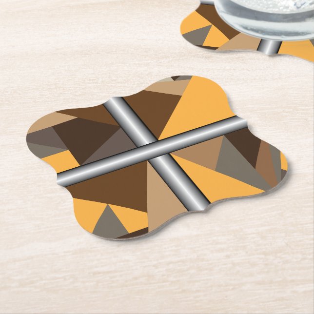 Barred Papper Underlägg (Vinklad)