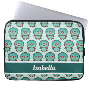 Barred parakeet/Turquise Laptop Fodral