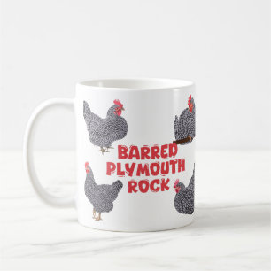 Barred Plymouth Sten Chickens Kaffemugg
