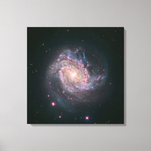 Barred Spiral Galaxy Messier 83.2 Canvastryck