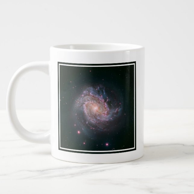 Barred Spiral Galaxy Messier 83.2 Jumbo Mugg (Vänster)