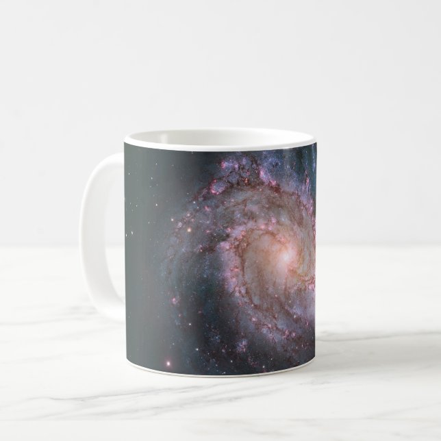 Barred Spiral Galaxy Messier 83.2 Kaffemugg (Framsida vänster)
