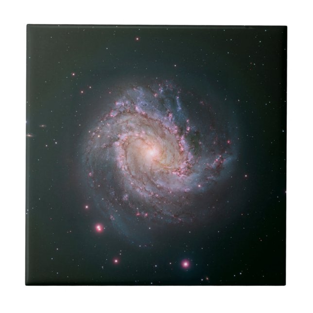 Barred Spiral Galaxy Messier 83.2 Kakelplatta (Framsidan)