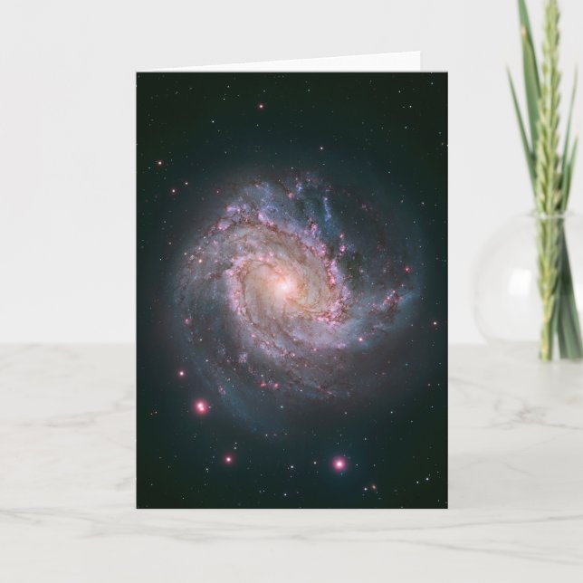 Barred Spiral Galaxy Messier 83.2 Kort (Framsida)