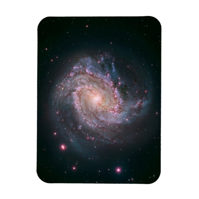 Barred Spiral Galaxy Messier 83.2 Magnet (Vertikal)