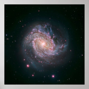 Barred Spiral Galaxy Messier 83.2 Poster