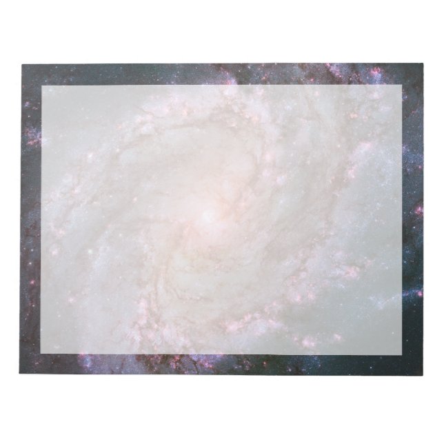 Barred Spiral Galaxy Messier 83. Anteckningsblock (Framsida)