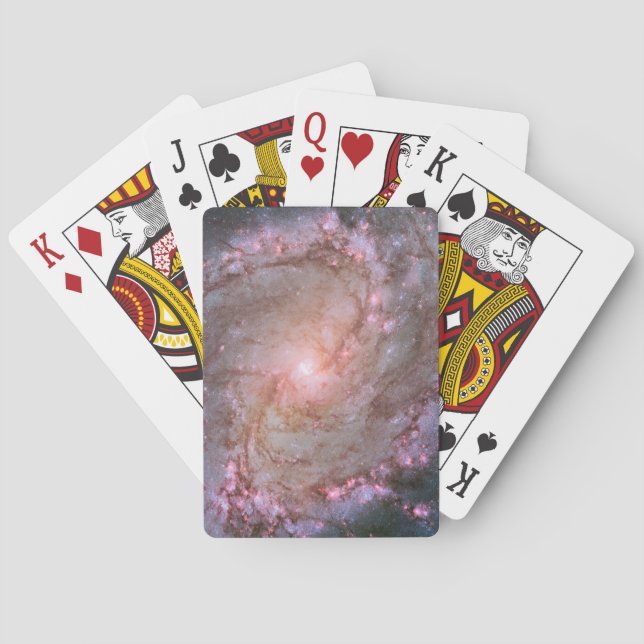 Barred Spiral Galaxy Messier 83. Casinokort (Baksidan)