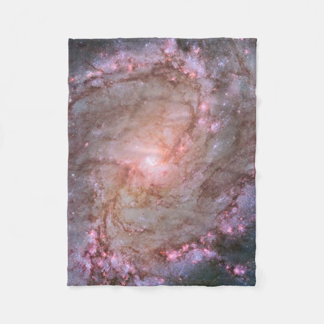 Barred Spiral Galaxy Messier 83. Fleecefilt (Framsidan)