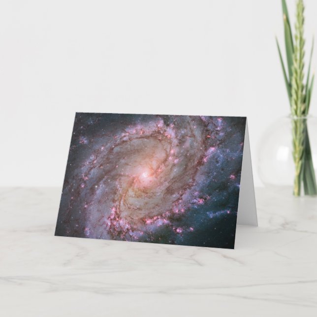 Barred Spiral Galaxy Messier 83. Kort (Framsida)