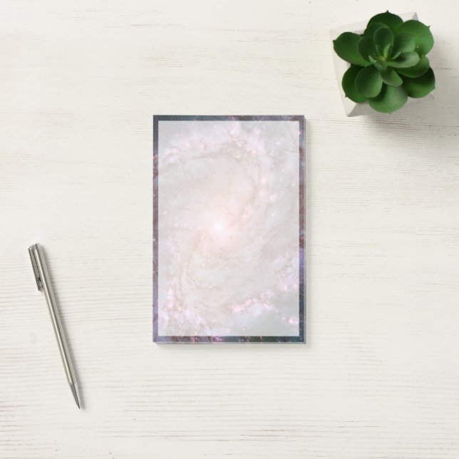 Barred Spiral Galaxy Messier 83. Post-it Block (Kontor)