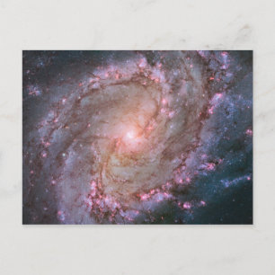 Barred Spiral Galaxy Messier 83. Vykort