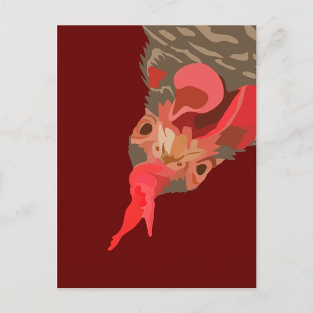 Barred-Sten Hen Vykort (Framsida)