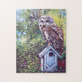 BARRED UGGLA OCH BIRDHOUSE PUZZLES PUSSEL