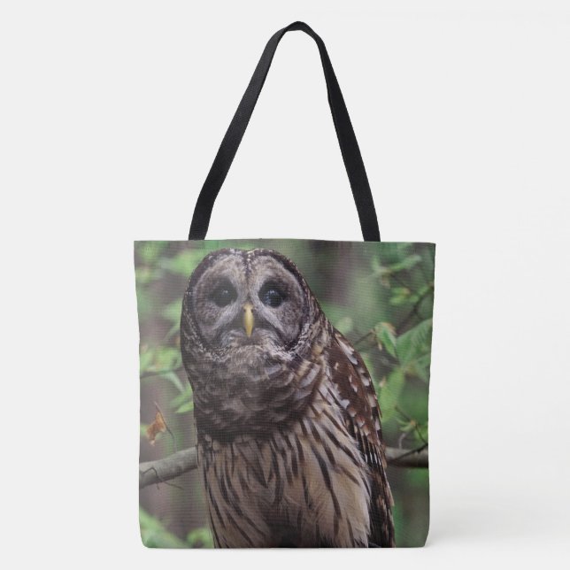 Barred Uggla Tote Bag Tygkasse (Framsida)