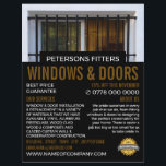 Barred Window, Window & Door Fitter Company Reklamblad<br><div class="desc">Blockerad fönster,  fönster- och dörrFitter Company Reklam Flyer av Affärskortet Store.</div>
