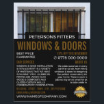 Barred Window, Window & Door Fitter Company Reklamblad<br><div class="desc">Blockerad fönster,  fönster- och dörrFitter Company Reklam Flyer av Affärskortet Store.</div>
