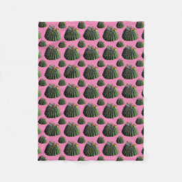 Barrel Cactus Fleece Blanket