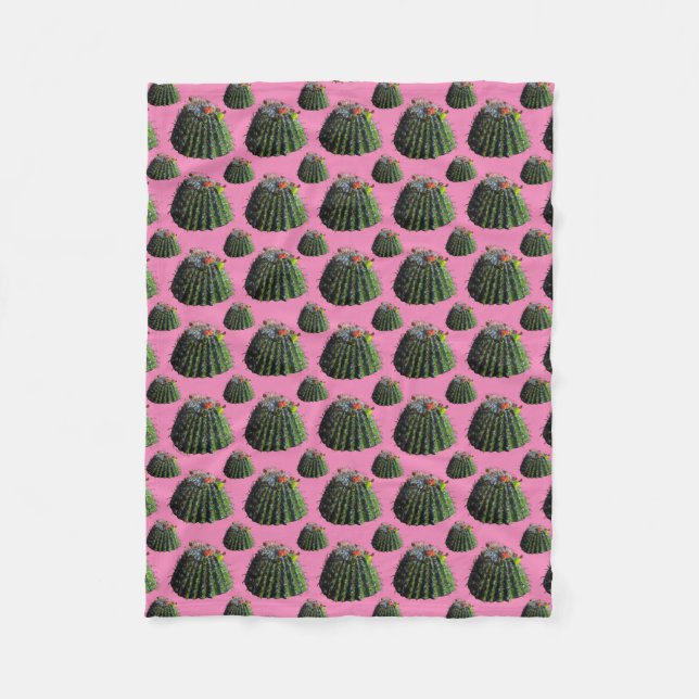 Barrel Cactus Fleece Blanket (Framsidan)