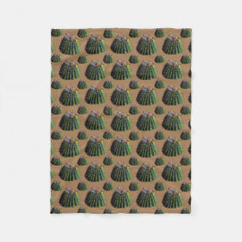 Barrel Cactus Fleece Blanket
