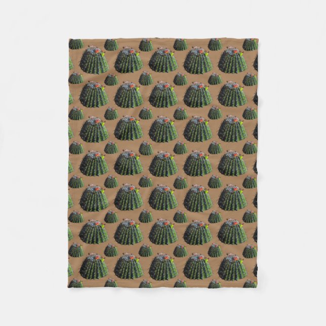 Barrel Cactus Fleece Blanket (Framsidan)
