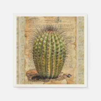 Barrel Cactus Plant Ephemera Pappersservett