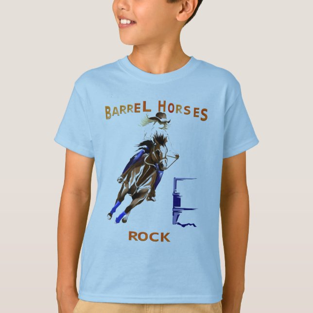 Barrel Horses Sten Shirts Tröja (Framsida)
