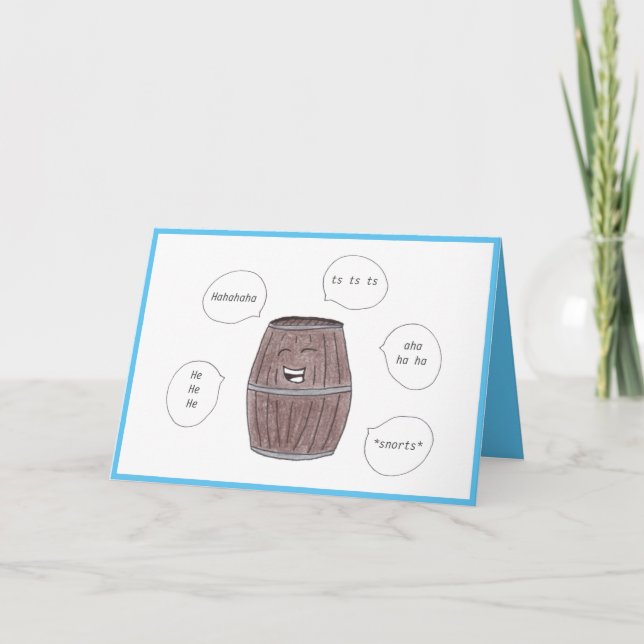 Barrel of Laughs Grattis på födelsedagen Card Kort (Framsida)