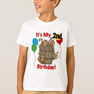 Barrel of Monkey 2nd Birthday Tshirts and Gifts