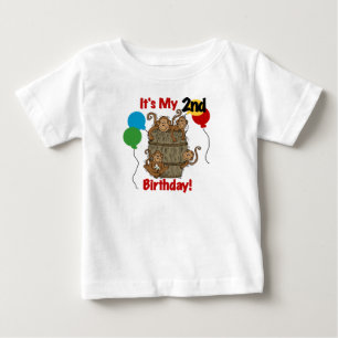 Barrel of Monkey 2nd Birthday Tshirts and Gifts