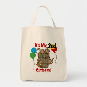 Barrel of Monkey 2nd Birthday Tshirts and Gifts Tygkasse