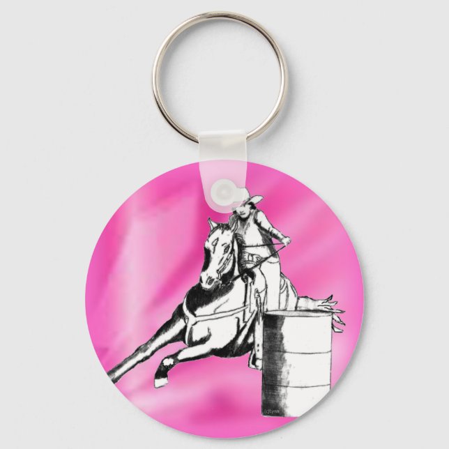 Barrel Racer 103 Nyckelring (Framsida)