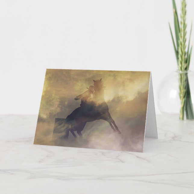 Barrel Racer Birthday Card Kort (Framsida)