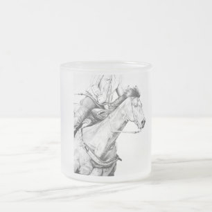 Barrel Racer Frostad Glasmugg