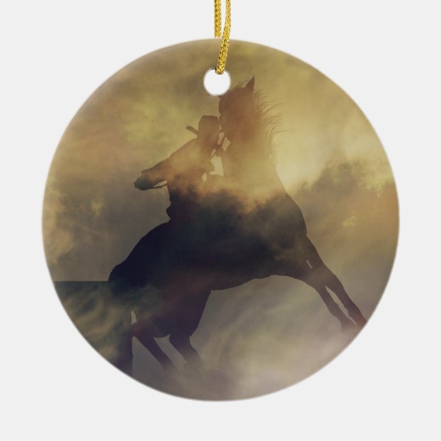 Barrel Racer Gift Ornament (Framsidan)