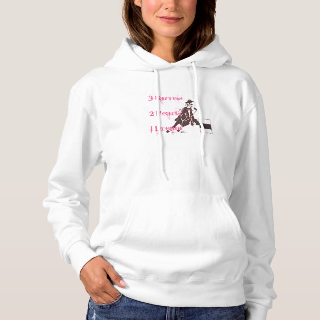 Barrel Racer Hoodie Tee (Framsida)